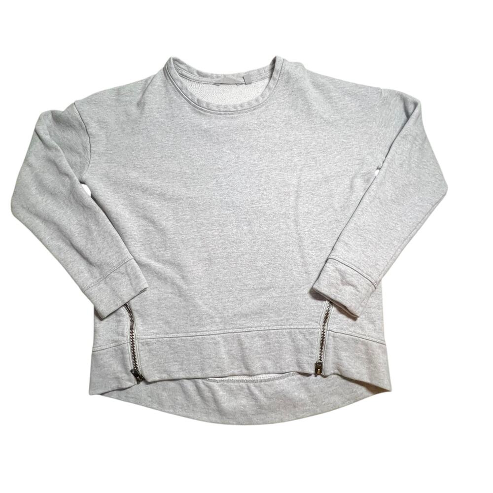 SOLD Athleta Cityscape Sweatshirt Zip Side Details Heathered Gray Size XS - Picture 5 of 8
